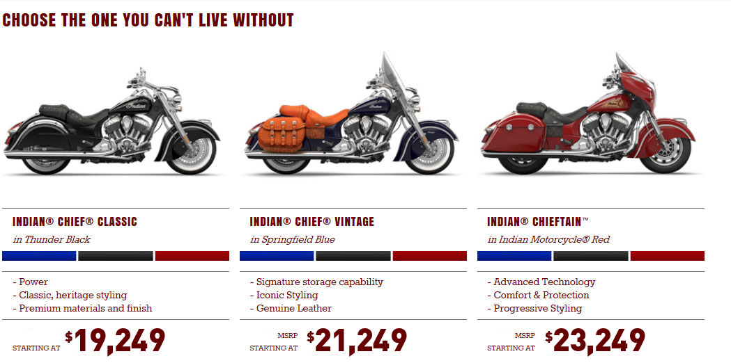 Promotions Indian® Motorcycle of Orange County in Westminster, CA